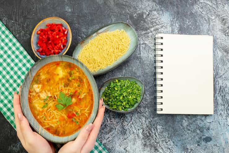 خرید و قیمت سوپ رشته فرنگی مرغ و سبزیجات + فروش عمده